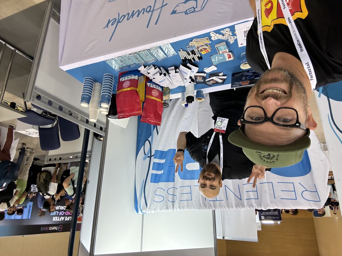 Hounder booth at Drupalcon Barcelona