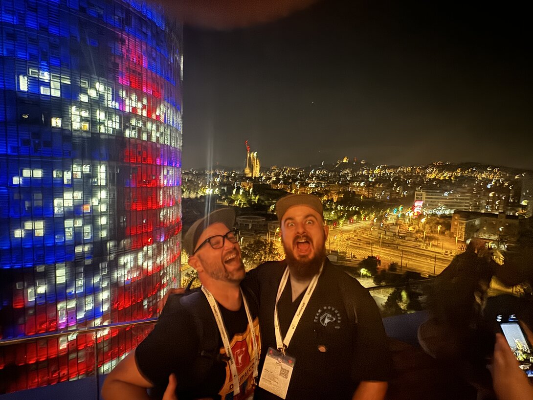 Josh and Austin in Barcelona