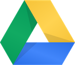 Google Drive logo in green, yellow, and blue triangle shape.