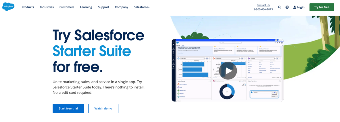 Salesforce CTA example