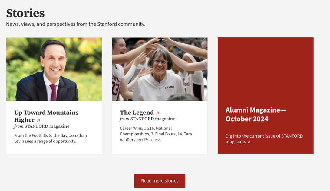 Standford University Alumni Stories